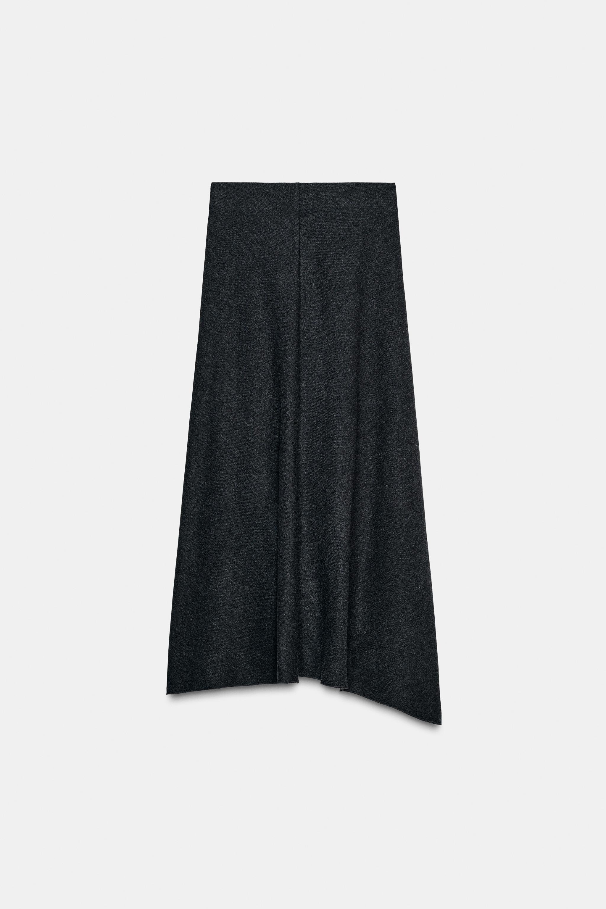 LONG SOFT RIB SKIRT